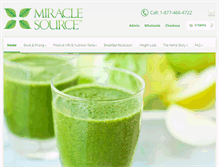 Tablet Screenshot of miraclesource.com